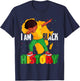 I Am Black History Kids Boys Men Black History Month T-Shirt - T-Shirt | Navy