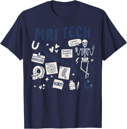 MRI Tech MRI Technologist MRI Tech New MRI Tech Graduation T-Shirt - T-Shirt | Navy