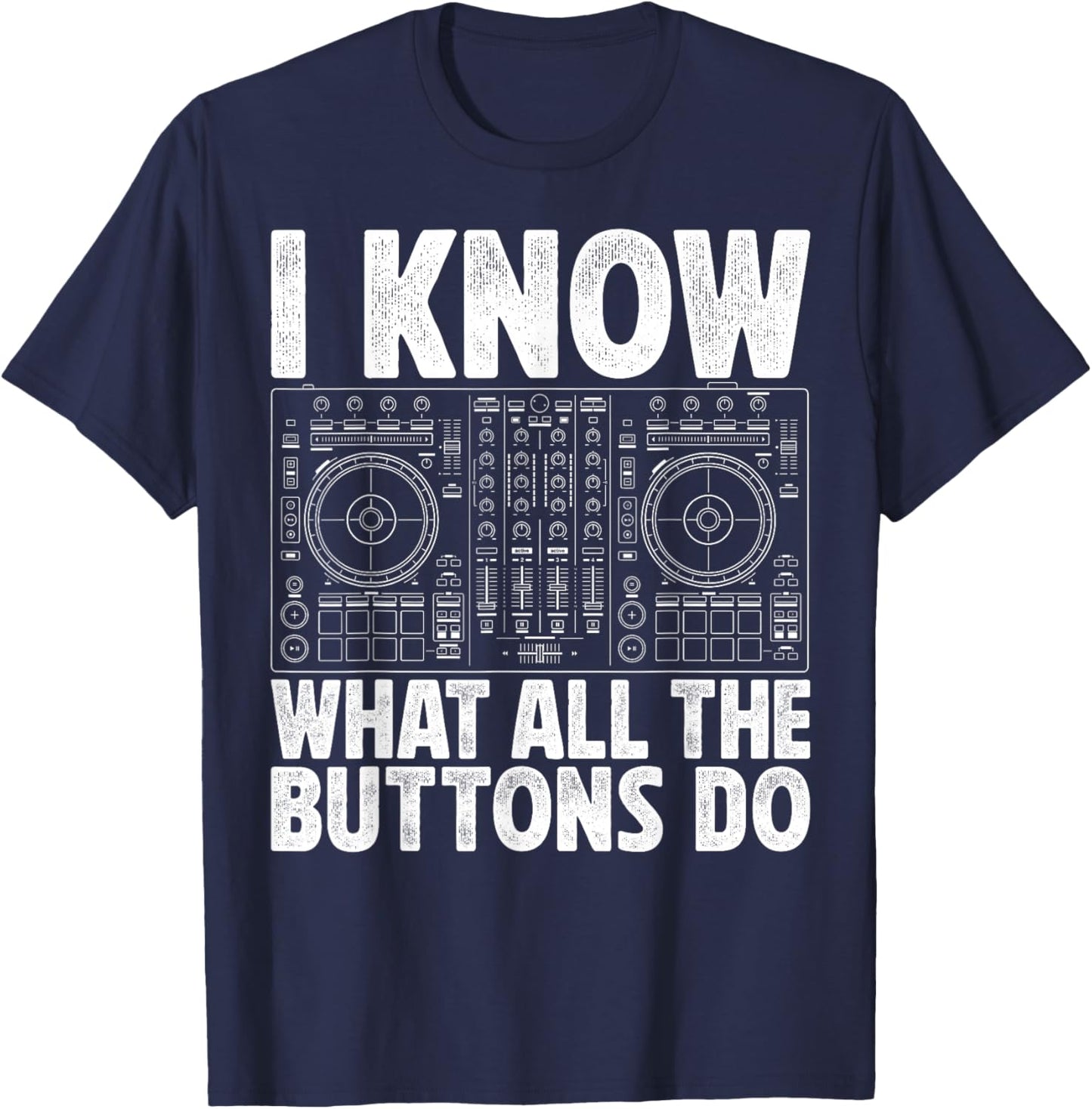 Funny DJ Shirt Women Music Producer Dance Lover T-Shirt - T-Shirt | Navy
