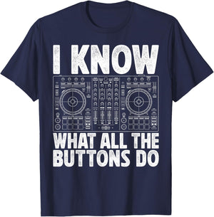 Funny DJ Shirt Women Music Producer Dance Lover T-Shirt - T-Shirt | Navy