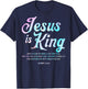 Jesus is King John 14:6 Costume Jesus Christian (On Back) T-Shirt - T-Shirt | Navy