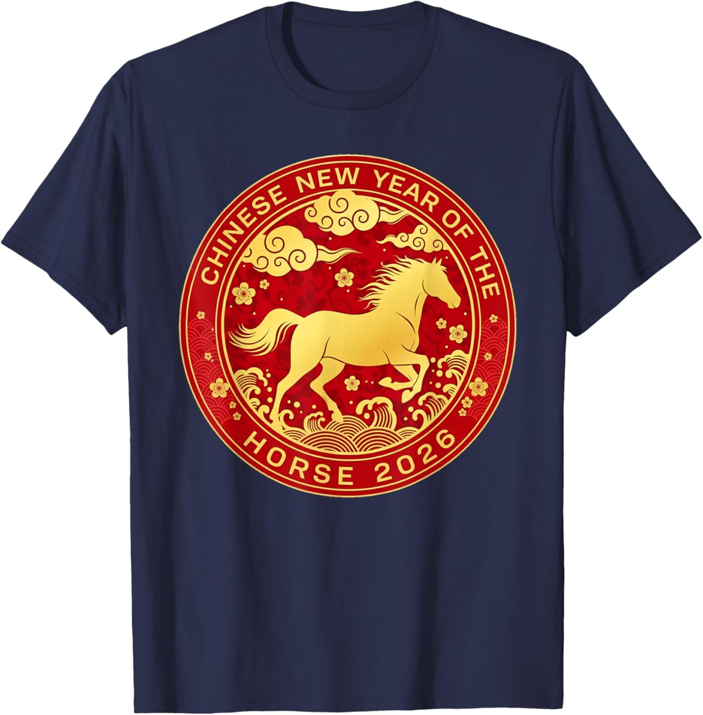 Chinese New Year 2026 Year of The Horse T-Shirt - T-Shirt | Navy