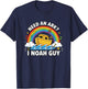 Christian Need an Ark? I Noah Guy - Funny Noah Ark Rainbow T-Shirt - T-Shirt | Navy