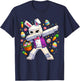 Funny Boy Easter Day Bunny Dabbing Gaming Easter Kids Boys T-Shirt - T-Shirt | Navy