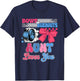 Burnouts or Bows Aunt Loves You Gender Reveal Party T-Shirt - T-Shirt | Navy