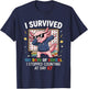 I Survived 100 Days of School 67 Dabbing Axolotl Student T-Shirt - T-Shirt | Navy