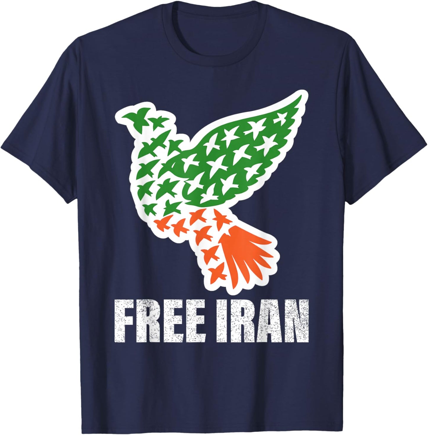 Free Iran One Iran for All Persian Pride Iranian Freedom T-Shirt - T-Shirt | Navy