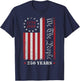 4th of July 1776 2026 USA 250 Years Patriotic T-Shirt - T-Shirt | Navy