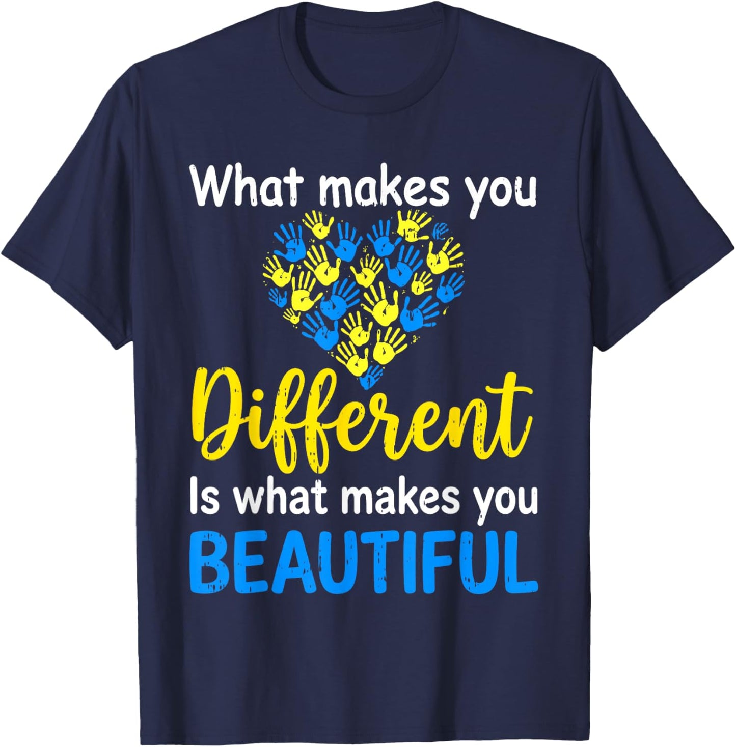 Down Syndrome Awareness Support World Down Syndrome Day T21 T-Shirt - T-Shirt | Navy