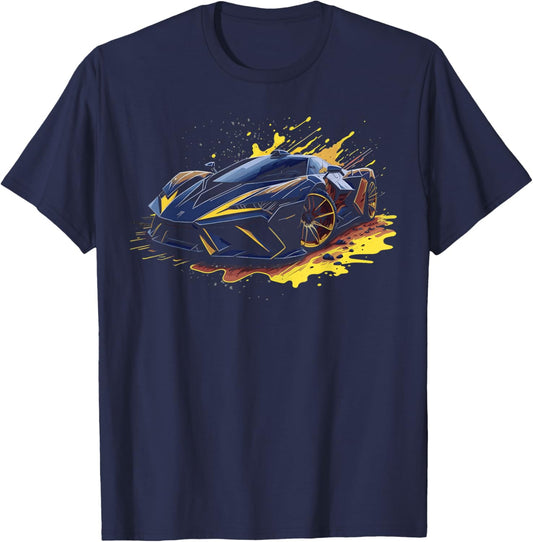 Sports Car Supercar T-Shirt - T-Shirt | Navy