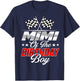 Race Car Mimi of The Birthday Boy Racing Family Pit Crew T-Shirt - T-Shirt | Navy