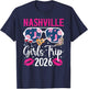 Nashville Girls Trip 2026 Girls Vacation Nashville Travel T-Shirt - T-Shirt | Navy