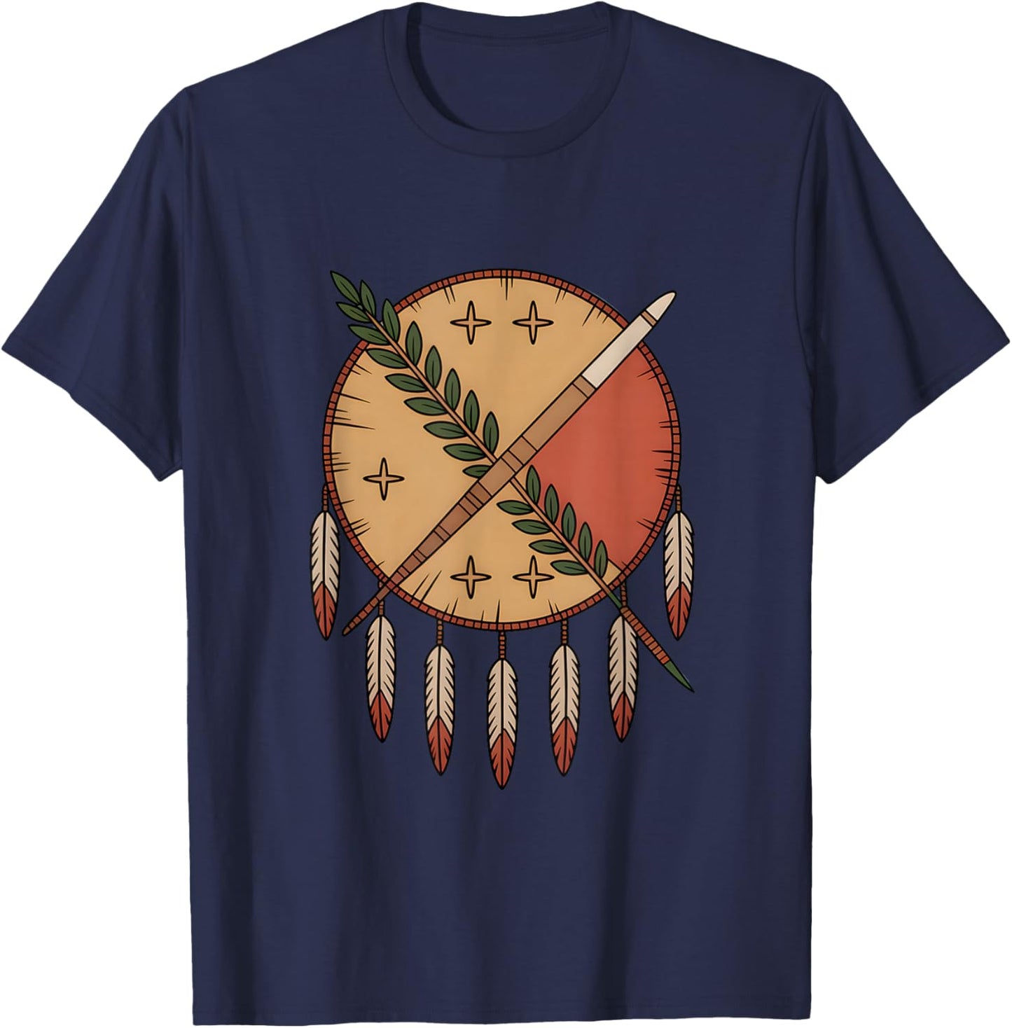 Oklahoma Flag Vintage Grunge Patriotic Home Love Men Women T-Shirt - T-Shirt | Navy