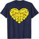 Heart Rubber Duck Lover Yellow Duckie Valentines Day Kids T-Shirt - T-Shirt | Navy