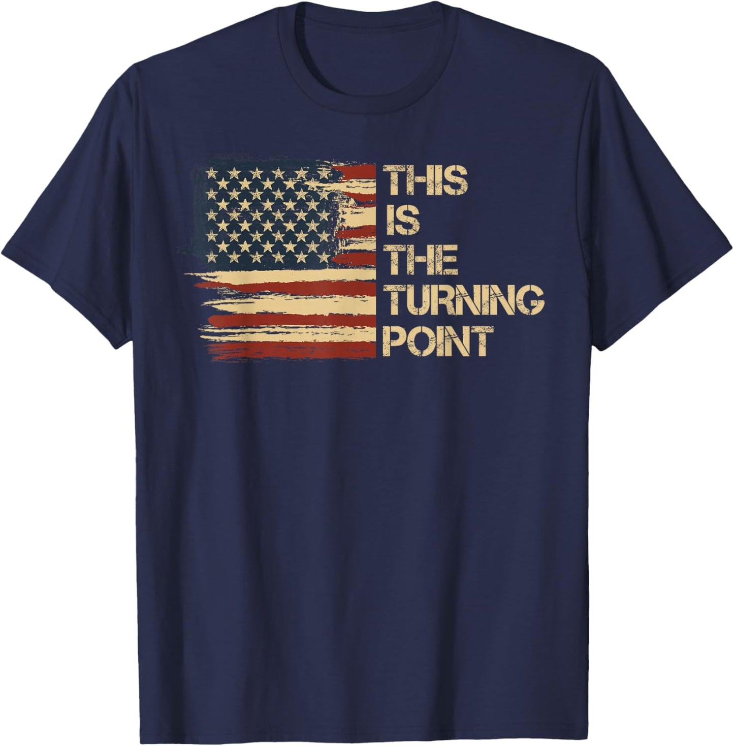 This is The Turning Point USA Flag Women Young T-Shirt - T-Shirt | Navy