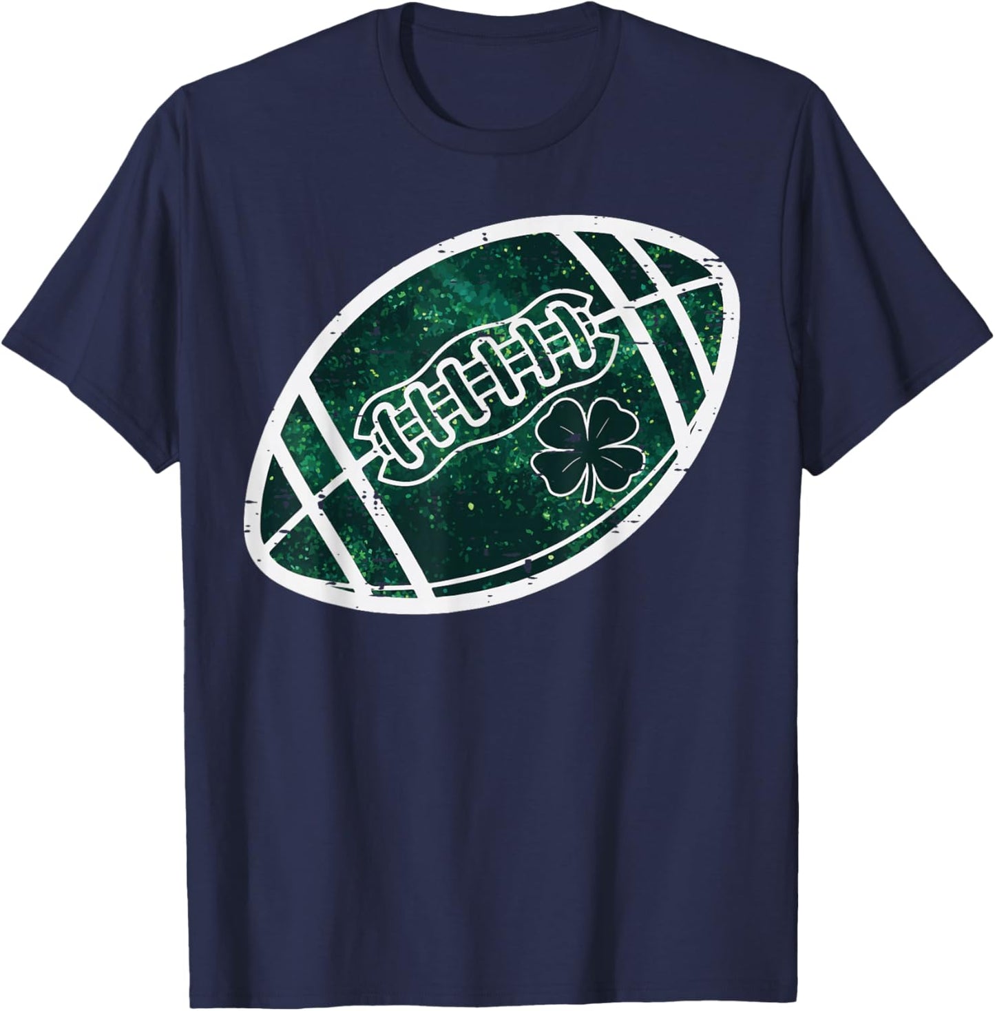 St Patricks Day American Football Saint Paddys Men Boys Kids T-Shirt - T-Shirt | Navy