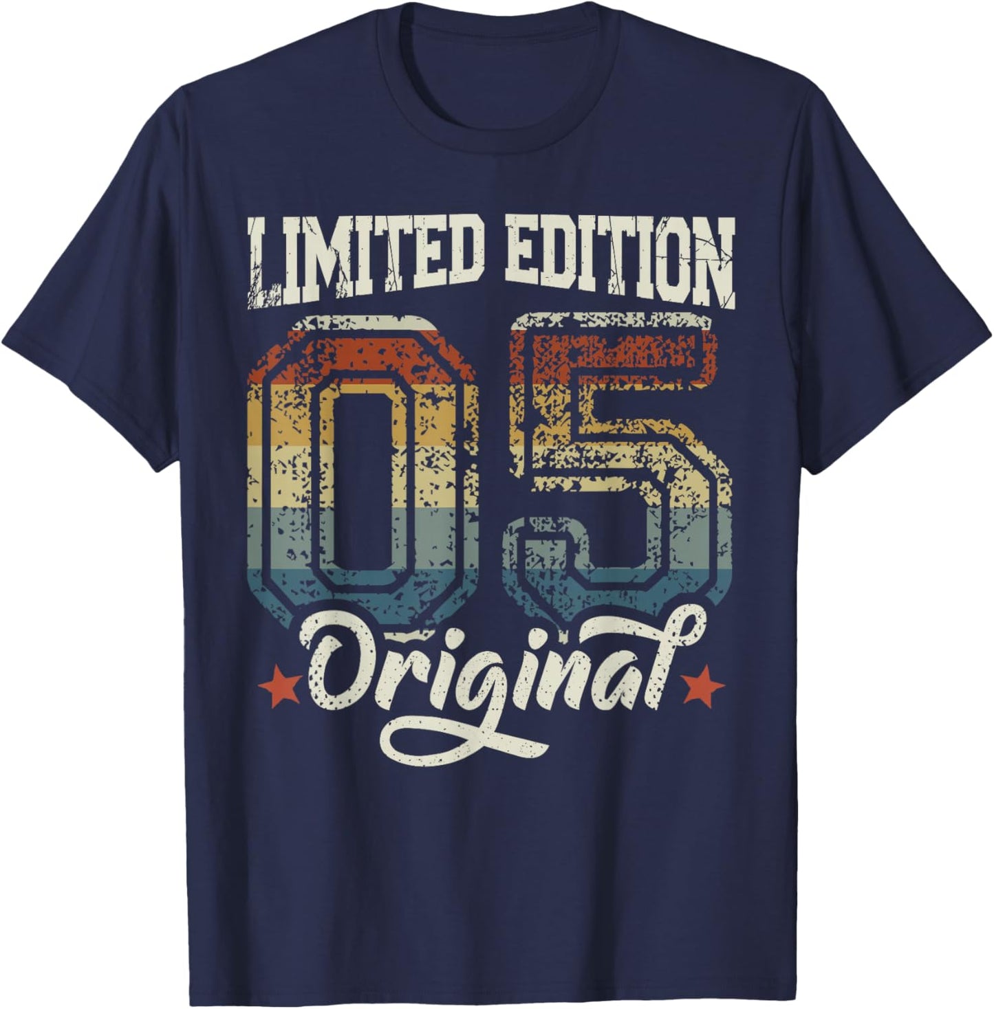 21st Birthday Man Woman 21 Years 2005 Decorative Gift Funny T-Shirt - T-Shirt | Navy