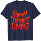 Happy Thanksgiving Heavy Metal Rock Music Lover T-Shirt - T-Shirt | Navy