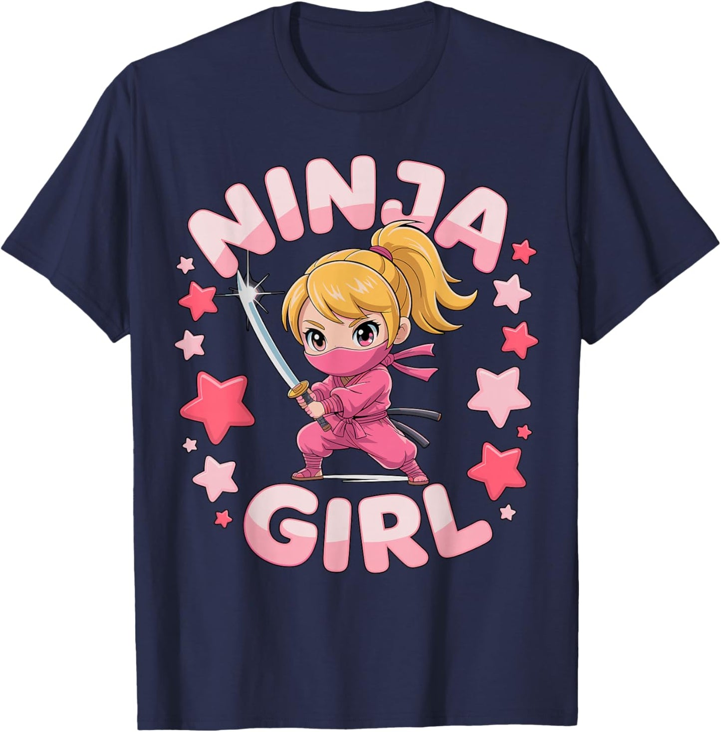 Ninja Girl T-Shirt - T-Shirt | Navy