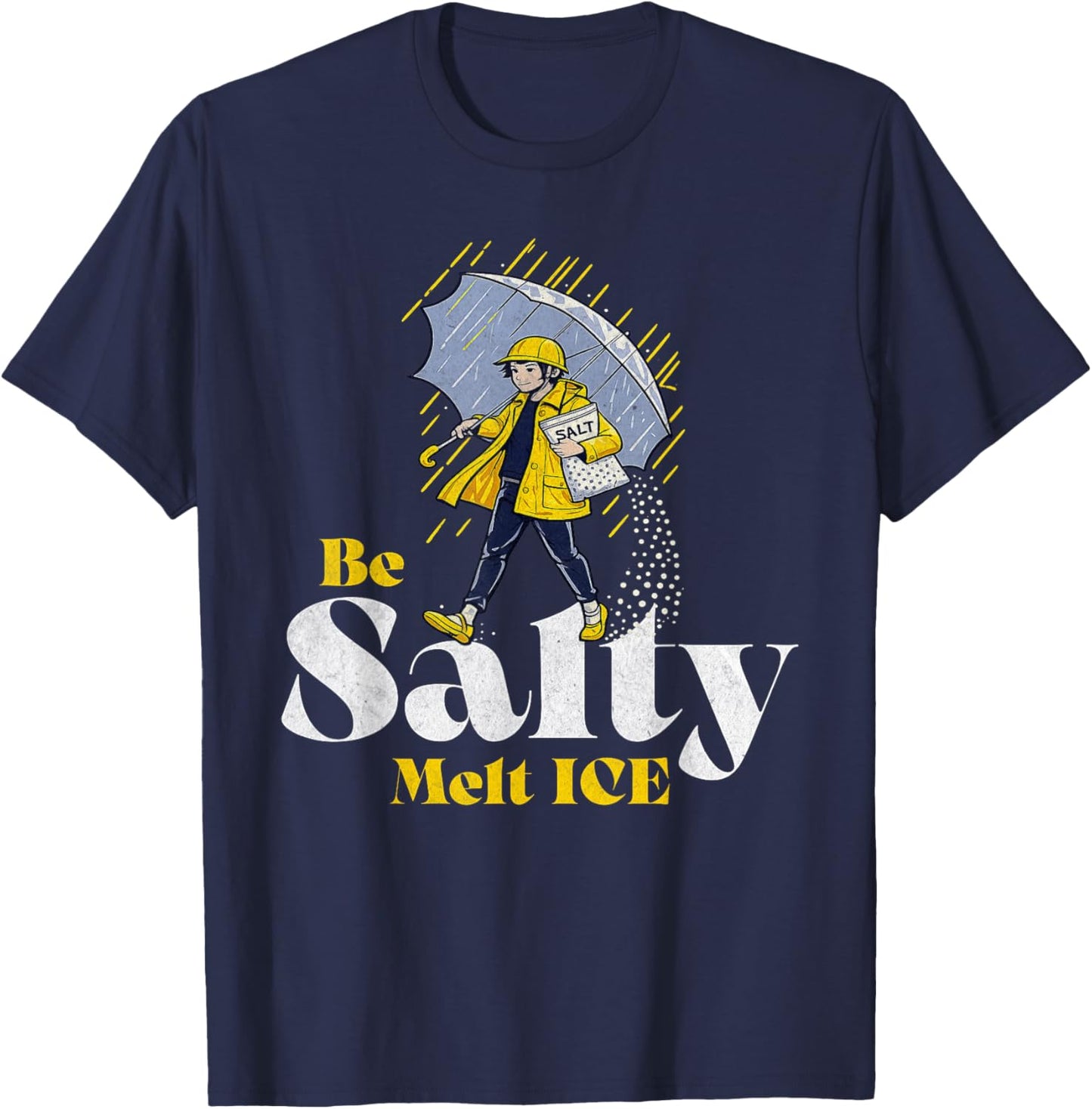 Be Salty Melt ICE T-Shirt - T-Shirt | Navy