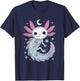 Pastel Goth Girl Kawaii Cute Skeleton Axolotl T-Shirt - T-Shirt | Navy