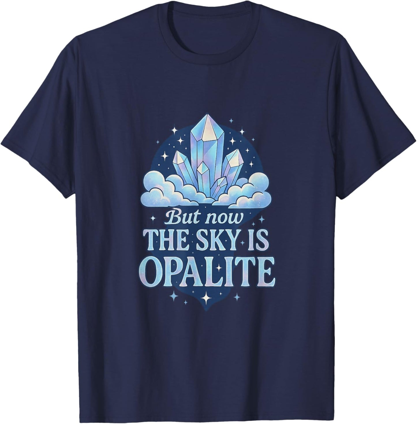 Opalite Crystal T-Shirt - T-Shirt | Navy