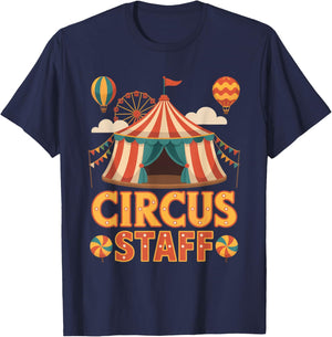 Circus Staff Event Costume Staff Crew Tent Party T-Shirt - T-Shirt | Navy