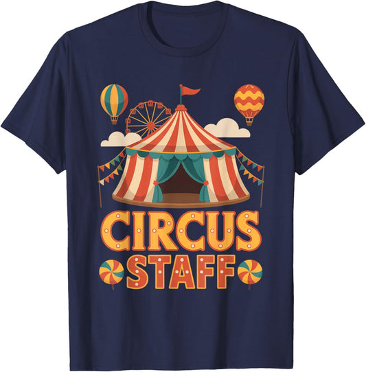 Circus Staff Event Costume Staff Crew Tent Party T-Shirt - T-Shirt | Navy