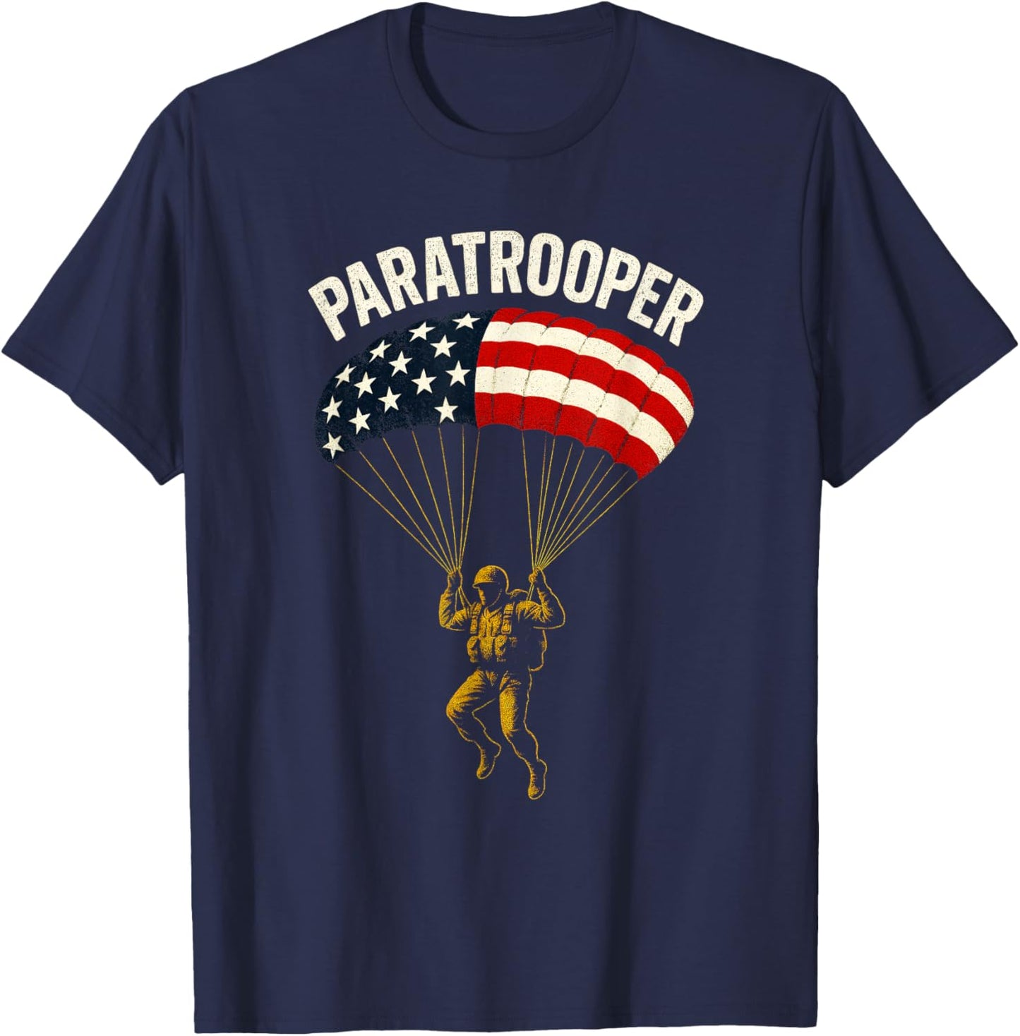 Paratrooper - Military Soldier Skydiving T-Shirt - T-Shirt | Navy