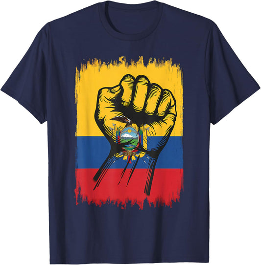 Ecuador Flag Ecuadorian Pride T-Shirt - T-Shirt | Navy