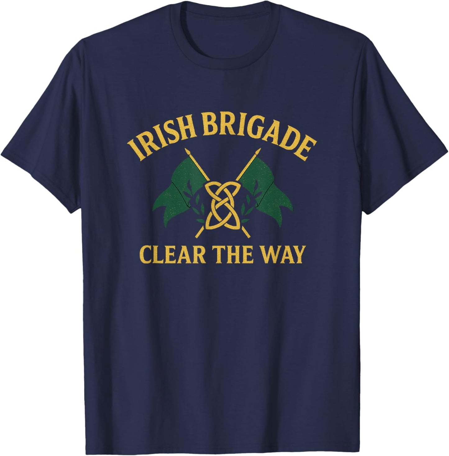 Irish Brigade Clear The Way - US Civil War History T-Shirt - T-Shirt | Navy