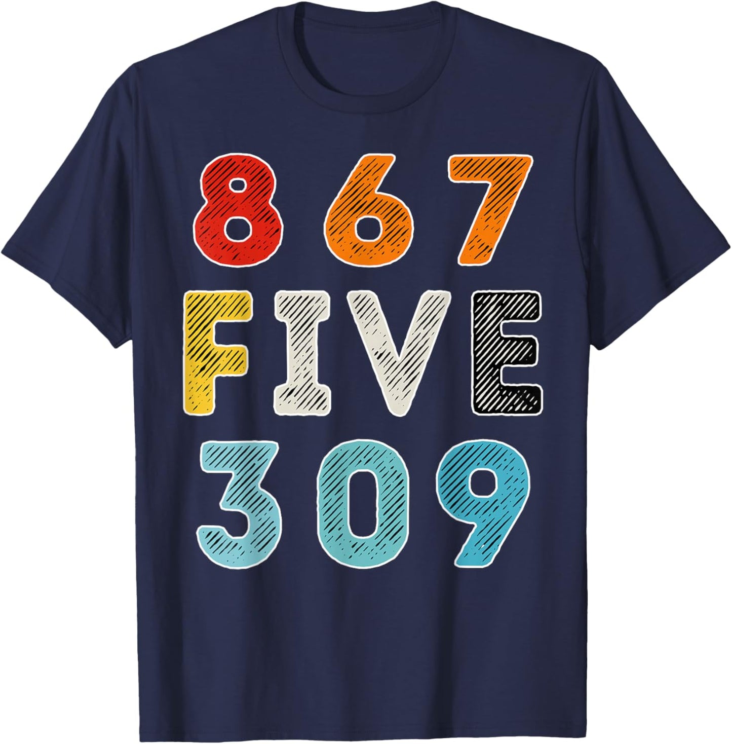 867 Five 309 T-Shirt - T-Shirt | Navy
