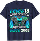 Level 18 Unlocked 18 Year Old Gifts Boys 18th Birthday Boy T-Shirt - T-Shirt | Navy