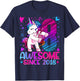 8th Birthday Shirt Girl 8 Year Old Gifts 8 Birthday Girl T-Shirt - T-Shirt | Navy