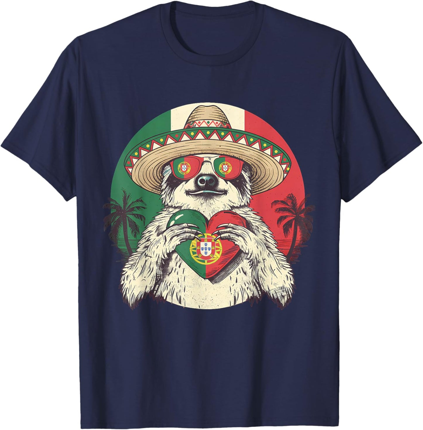 Portugal Flag Portuguese Pride Portuguese Roots Portugal T-Shirt - T-Shirt | Navy