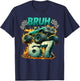 Bruh 67 Meme Funny Monster Truck 6 7 Costume Men Kids Boys T-Shirt - T-Shirt | Navy