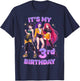 3 Years Old Birthday K pop Kids 3rd Bday Girls K-pop T-Shirt - T-Shirt | Navy