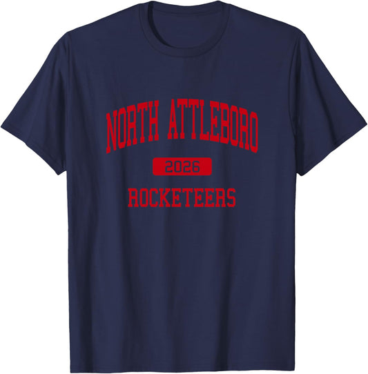 North Attleboro High School Class of 2026 North Attleborough T-Shirt - T-Shirt | Navy