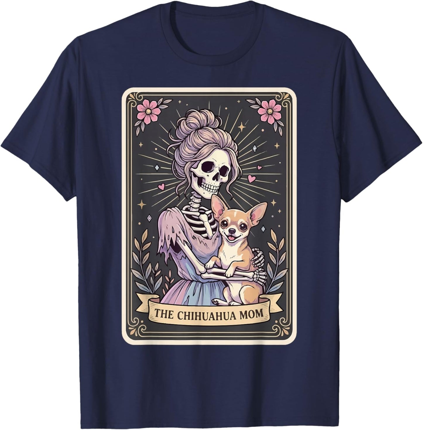 The Chihuahua Mom Tarot Card T-Shirt - T-Shirt | Navy