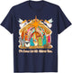 Oh Come Let Us Adore Him Jesus Christmas Christian Holiday T-Shirt - T-Shirt | Navy