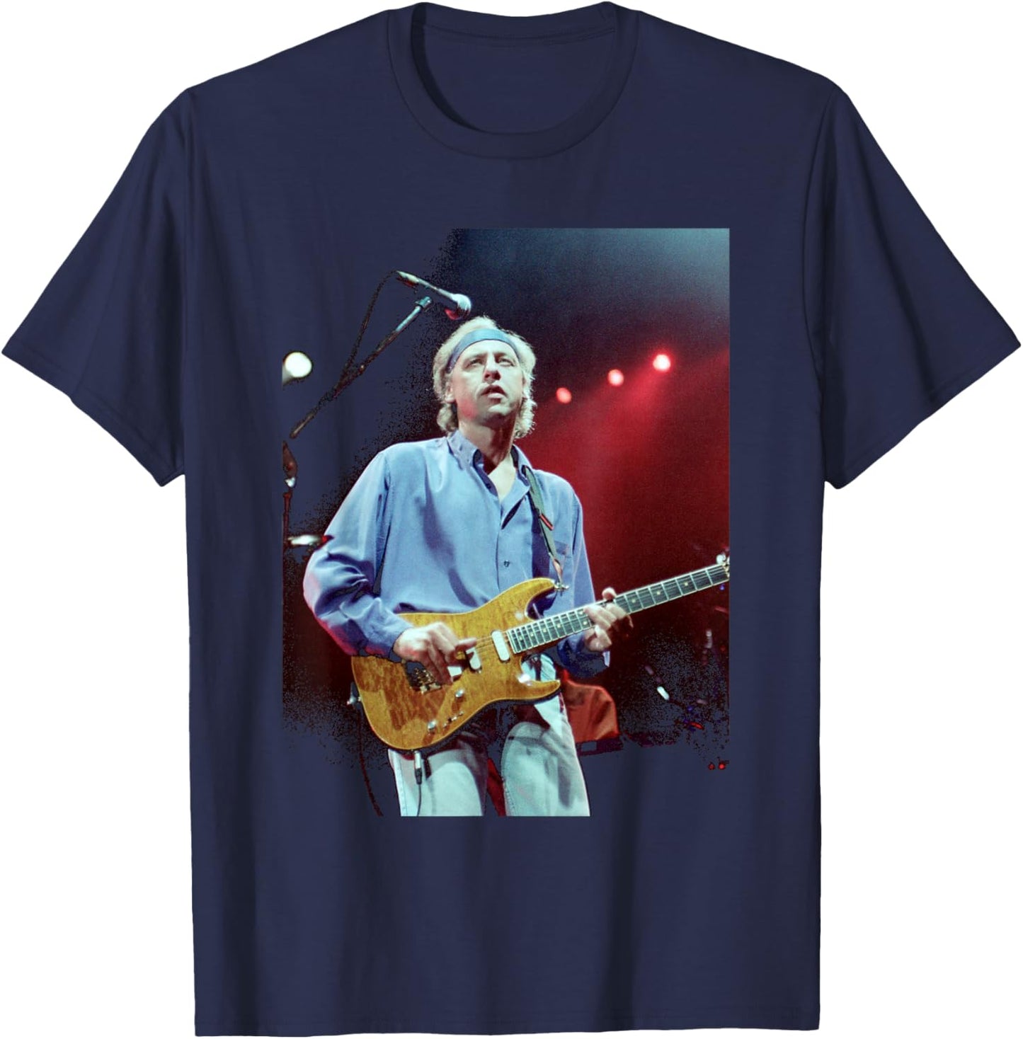 Mark Knopfler Dire Straits On Every Street Tour 1991 T-Shirt - T-Shirt | Navy