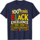 A Century of Black History 100 Years of Black Excellence T-Shirt - T-Shirt | Navy