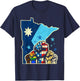 Resist Minnesota Rebel New State Flag Men Women T-Shirt - T-Shirt | Navy
