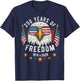 250 Years America Anniversary Eagle Freedom Anniversary USA T-Shirt - T-Shirt | Navy