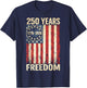 Flag Vintage 250 Years American 1776 2026 250th USA Birthday T-Shirt - T-Shirt | Navy