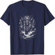 Dark Shaman Skull Sorcerer Tribal Spirit Ritual T-Shirt - T-Shirt | Navy