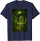Ancient Jungle Temple Ruins Overgrown Fantasy Adventure T-Shirt - T-Shirt | Navy
