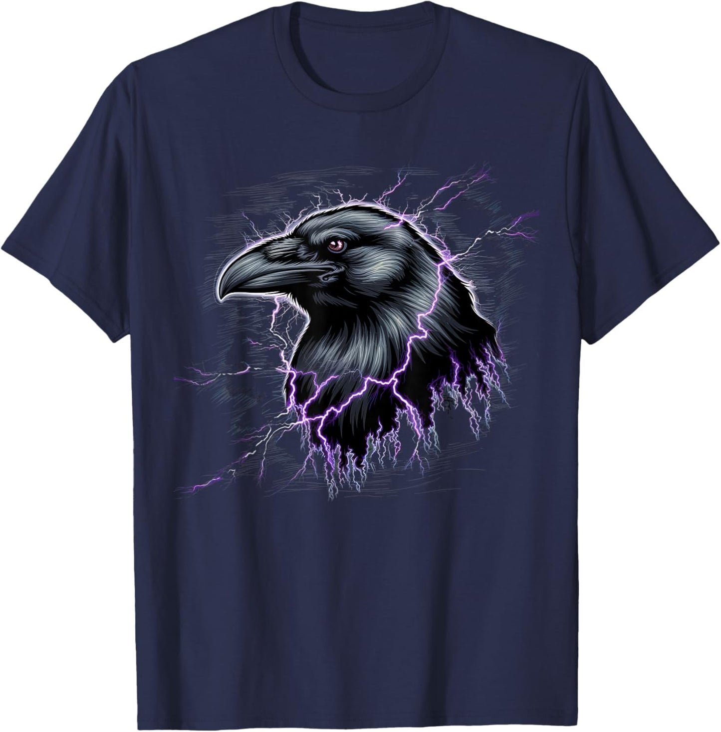 Raven Men Women Purple Animal School Sport Fan T-Shirt - T-Shirt | Navy