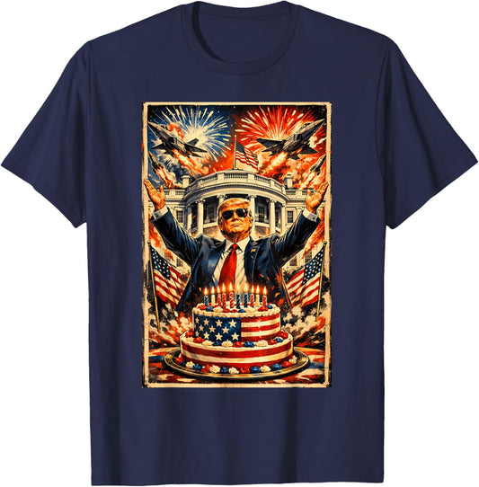 250th Anniversary USA 1776–2026 Independence Day Patriotic T-Shirt - T-Shirt | Navy