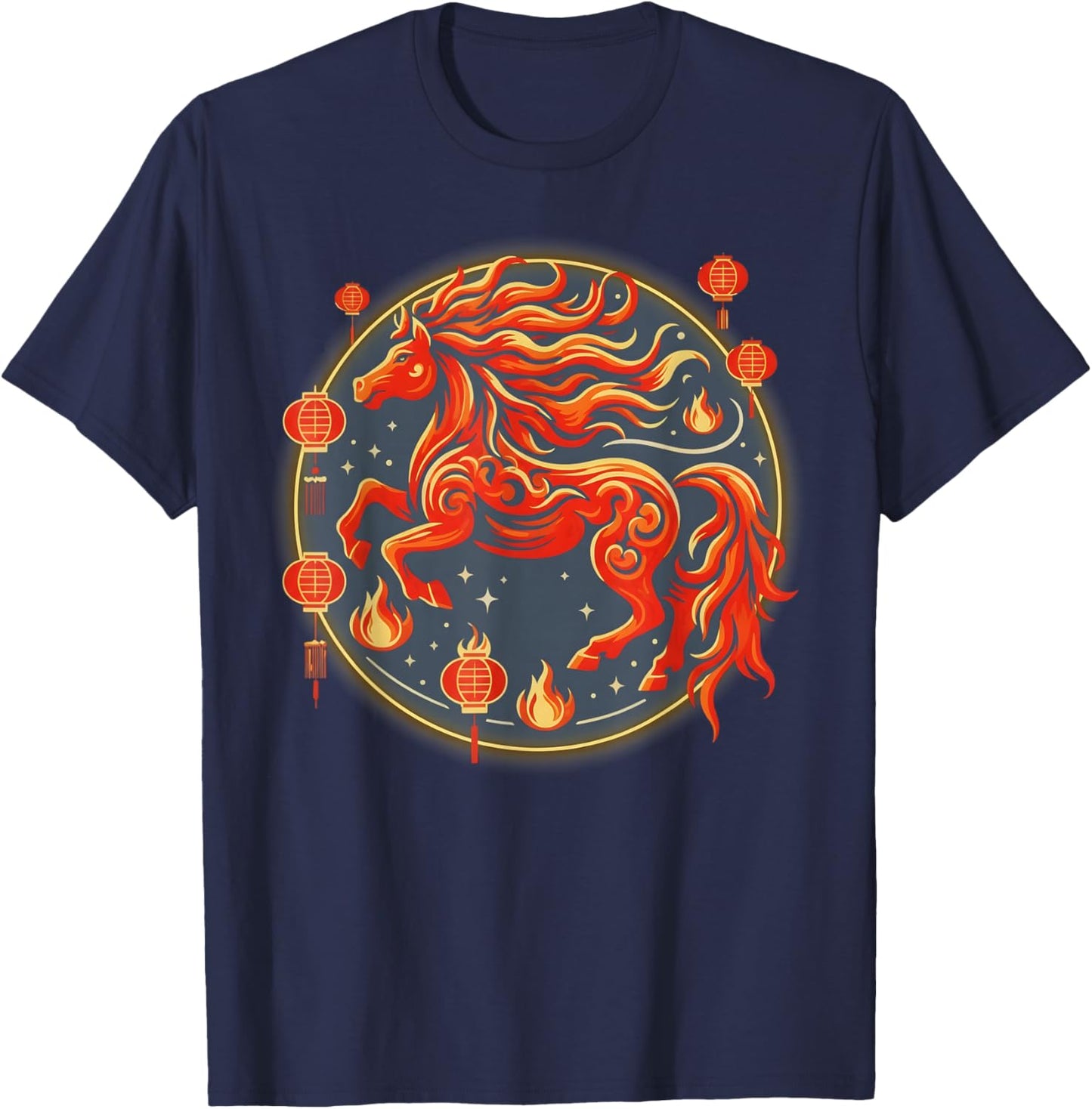 Chinese New Year 2026 Year of The Horse T-Shirt - T-Shirt | Navy